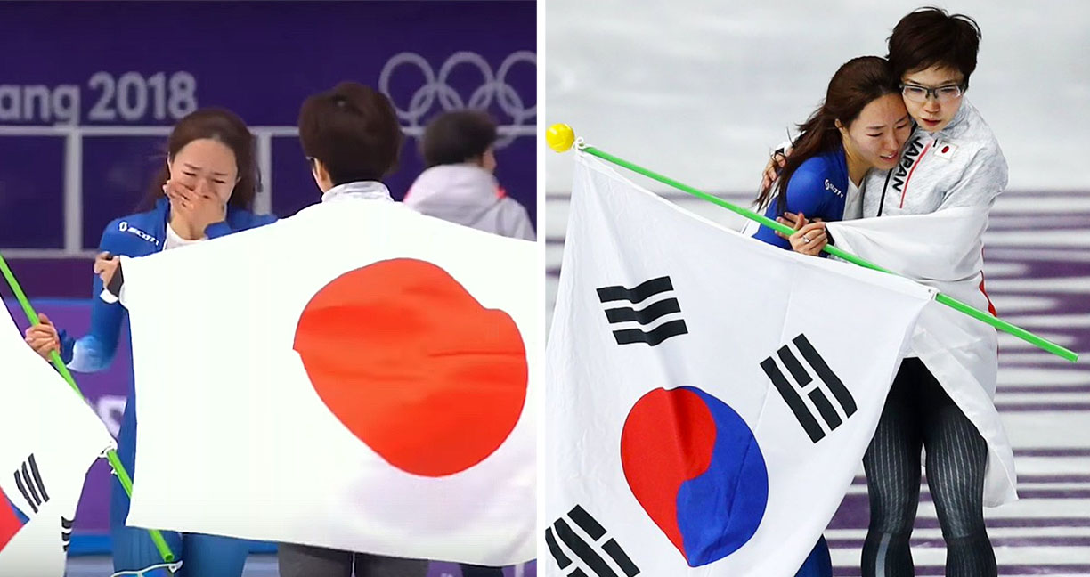 นักสเก็ตญี่ปุ่นคว้าเหรียญทอง และไม่ทอดทิ้งคู่แข่งชาวเกาหลี โอบกอดปลอบประโลม