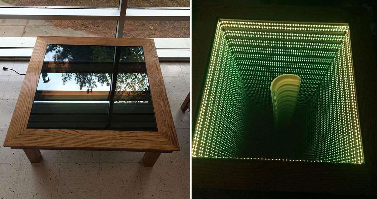 เด็กหนุ่มวัย 15 ช็อกนัก DIY ทั่วโลก สร้างโต๊ะหลุมลึกลวงตาสุดสวยจากไม้ธรรมดาๆ