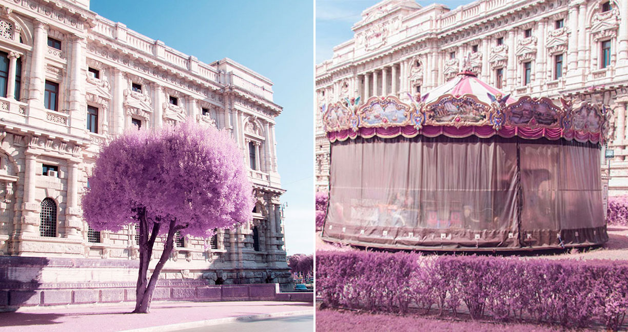 ความสวยงามสุดโรแมนติกของกรุงโรม เมื่อถูกเติมแต่งด้วยสีชมพูหวานแหวว