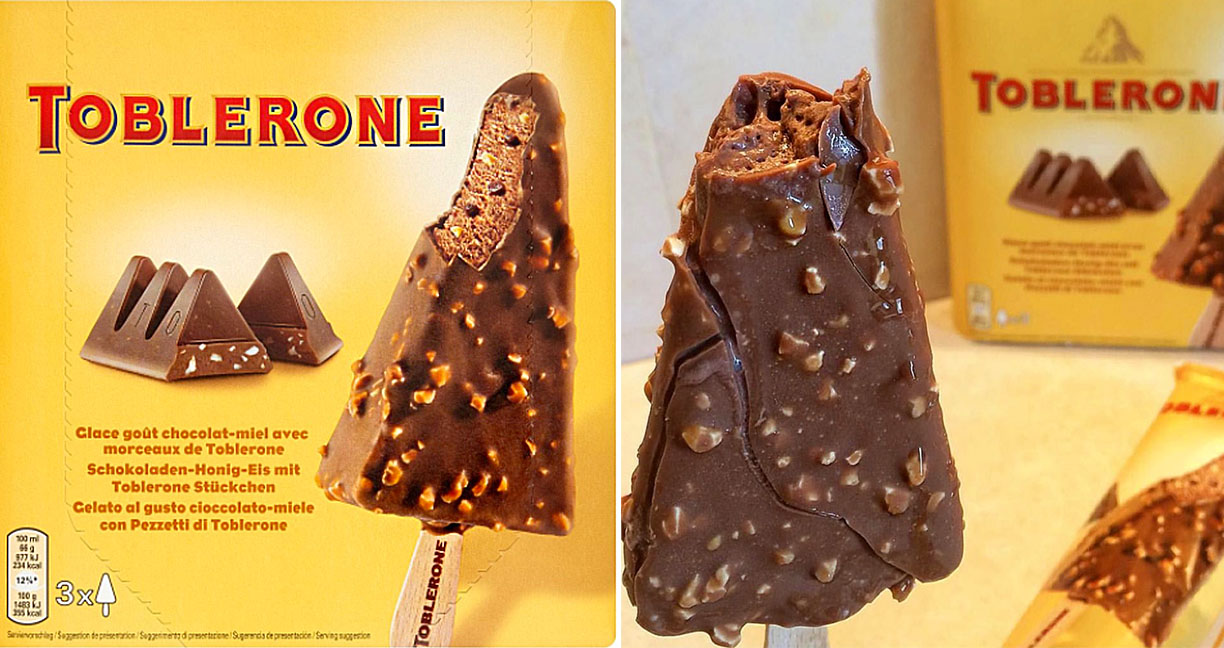 ไอติม Toblerone จากขนมช็อกโกแลตสามเหลี่ยมสู่ไอติมสามเหลี่ยมที่ใครๆ ก็อยากลอง