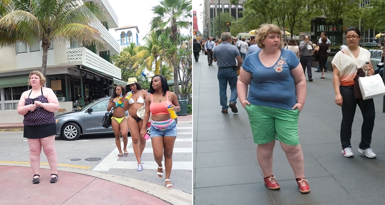 ช่างภาพกับโปรเจกต์สะท้อนสังคม แอบถ่ายภาพปฎิกิริยาของผู้คนที่มีต่อ ‘คนอ้วน’