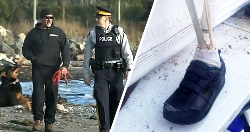 ตำรวจพบซากเท้าของมนุษย์ ลอยมาเกยที่ชายหาด คาดอาจเกี่ยวคดีฆาตกรรม