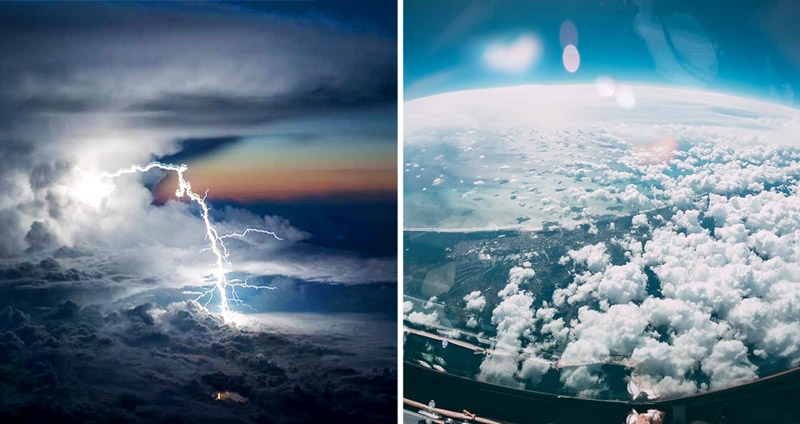 3 นักบินแชร์ภาพถ่ายแห่งท้องฟ้า ทั้งฝนฟ้าคะนองจนถึงแสงเหนือ มุมมองที่ไม่ค่อยมีใครเห็น