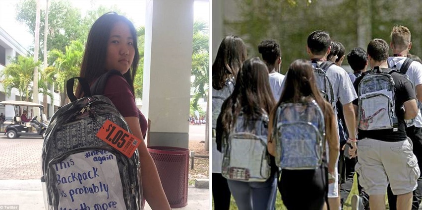 โรงเรียนในฟลอริดาบังคับเด็กใช้กระเป๋าใส เพื่อให้เห็นว่าพวกเขาพกอะไรมาโรงเรียนบ้าง?