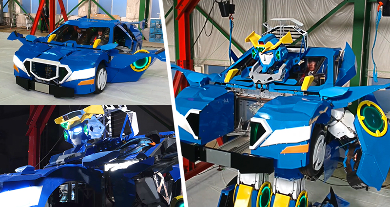ญี่ปุ่นสร้างหุ่นยนต์ที่สามารถแปลงร่างเป็นรถยนต์ได้ แถมยังให้ผู้ใหญ่ขับได้จริงๆ!!