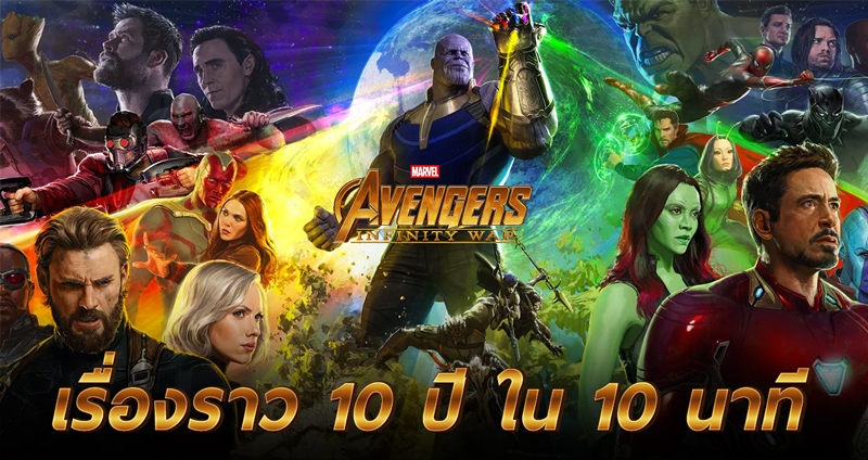 ทบทวนเนื้อเรื่อง 10 ปี จักรวาล Marvel ใน 10 นาที อ่านปุ๊บไปดู Infinity War ได้เลย!!