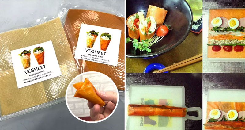นวัตกรรมใหม่แห่งอาหาร “ผักแผ่น” จากญี่ปุ่น กินเปล่าๆ ก็ได้ แช่น้ำแล้วห่ออาหารก็ได้