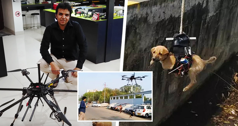 วิศวกรอินเดียเจอลูกหมาตกอยู่ในคลอง เลยรีบกลับบ้านไปสร้างหุ่นยนต์กลับมาช่วยมัน