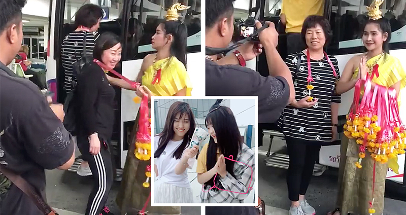 พนักงานต้อนรับชุดไทยไม่ยอมยิ้ม กลายเป็นวิดีโอล้อเลียน ฮิตทั่วโลกออนไลน์จีน