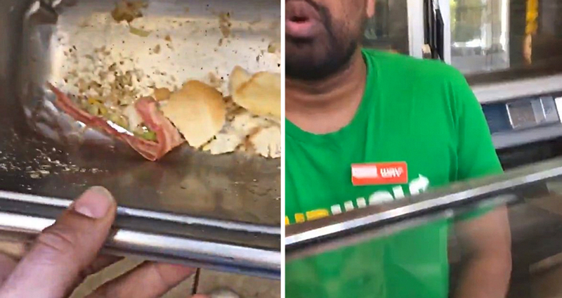 หนุ่มจับได้…พนักงานร้าน Subway แอบเอา ‘เบคอน’ ยัดใส่ในแซนด์วิชมังสวิรัติ ถัมเพื่อครายยย!?