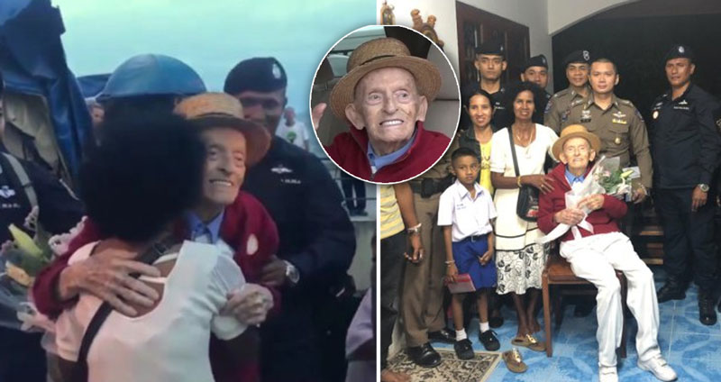 สุดซึ้ง!! ปู่ชาวสวิสวัย 99 ปี บินกลับมาตามหาภรรยาชาวไทย ที่พลัดพรากกัน 4 ปี