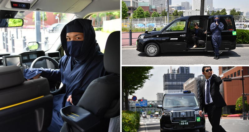บริษัทญี่ปุ่นเสนอบริการ “รถแท็กซี่นินจา” ด้วยการแต่งตัวแบบนินจาและความปลอดภัยระดับ VIP