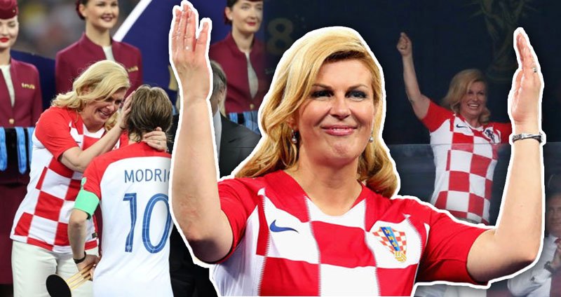 ชาวโลกออนไลน์ยก ‘ประธานาธิบดีโครเอเชีย’ เป็นสุดยอดผู้นำขวัญใจในฟุตบอลโลก 2018
