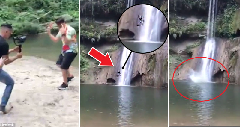 ไม่คาดฝัน… นักท่องเที่ยวโดดน้ำตกลงมาเสียชีวิต ขณะแรปเปอร์สเปนกำลังถ่ายทำ MV