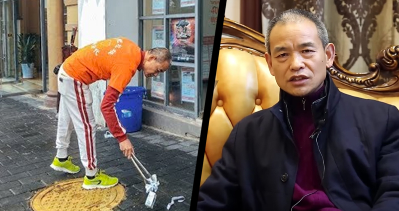 มหาเศรษฐีชาวจีน ใช้เวลาว่างไปกับการ “เดินเก็บขยะ” ในเมืองทุกๆ วันมากว่า 3 ปีแล้ว!!