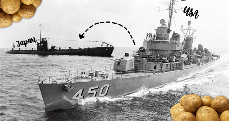 “Maine Potato Episode” เหตุการณ์ที่เรือพิฆาตสหรัฐฯ จมเรือดำน้ำญี่ปุ่นได้เพราะมันฝรั่ง