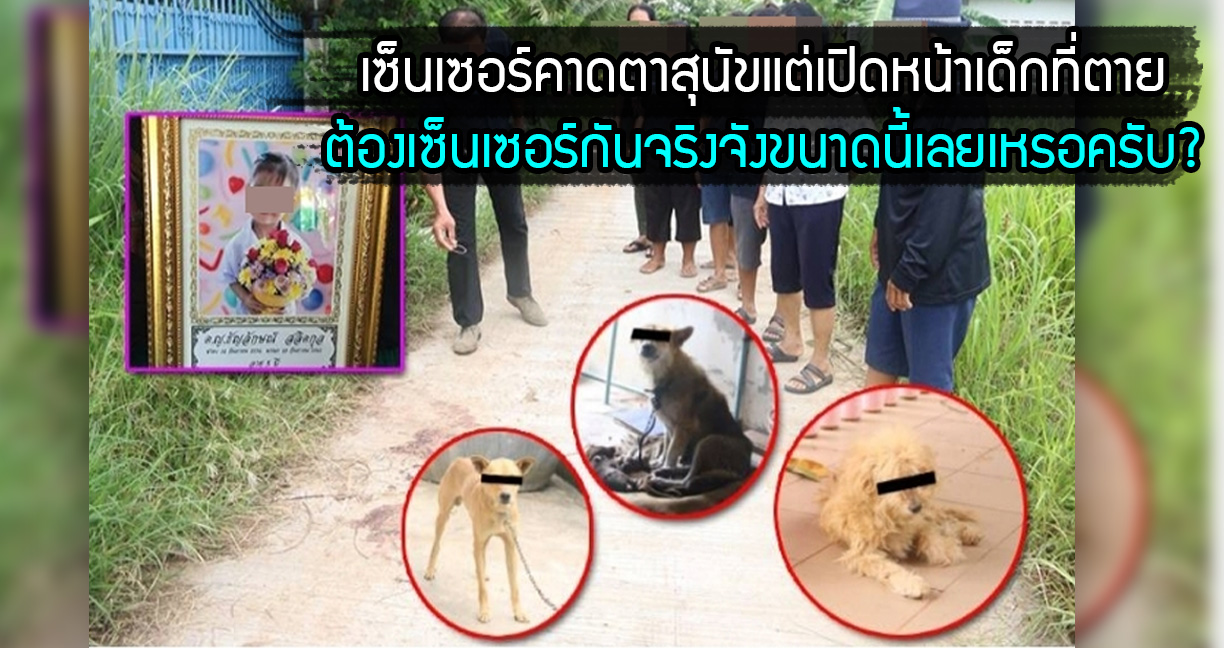 ชาวเน็ตตั้งคำถาม…ทำไมสื่อรายงานข่าว ‘หมารุมกัดเด็กเสียชีวิต’ ต้องคาดตาหมาด้วย!?