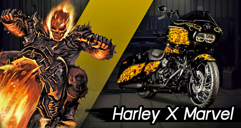 Harley ออสเตรเลีย จับความเท่มารวมกับตัวละครจาก Marvel กลายเป็นมอเตอร์ไซค์สุดคูล!!