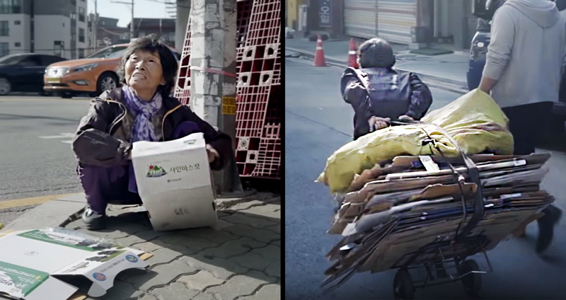 เผยชีวิตแม่เฒ่าทระนงแห่งเกาหลี เก็บกระดาษลังขาย 14 ชม. ต่อวันได้ 65 บาท.!?