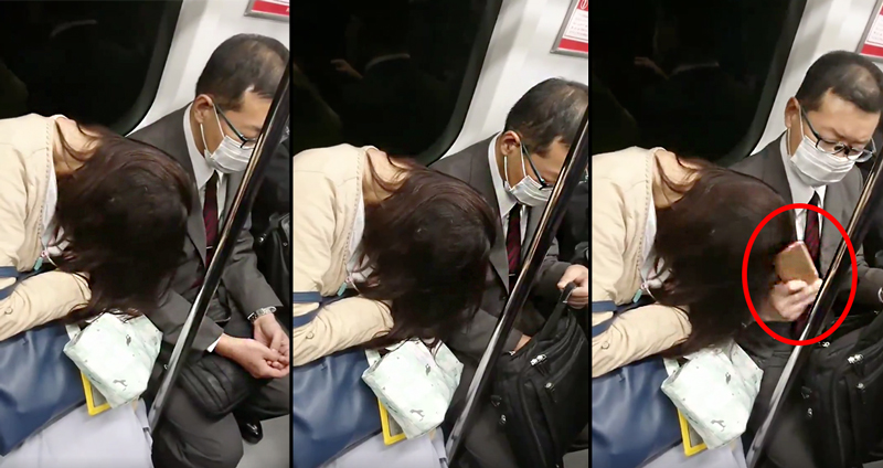 ชายญี่ปุ่นโหด คว้าโทรศัพท์มือถือ “ทุบศีรษะ” หญิงที่เผลอหลับ แล้วซบไหล่บนรถไฟ…