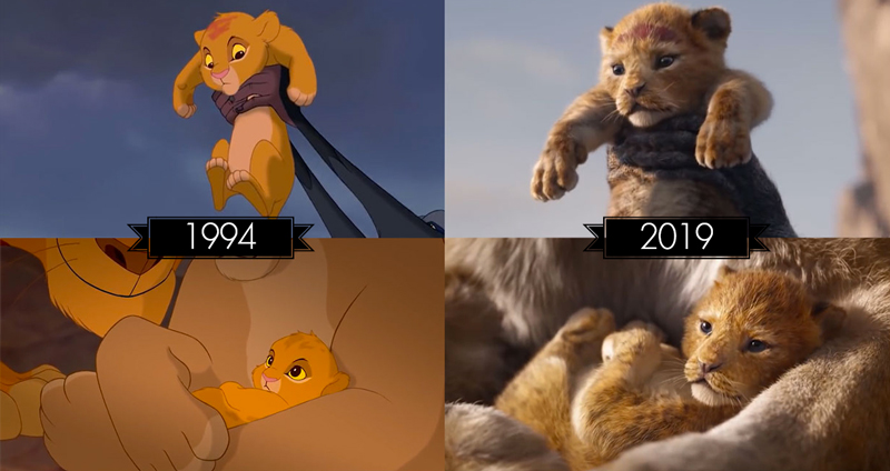 เทียบให้เห็นช็อตต่อช็อต ตัวอย่าง Lion King ฉบับ 1994 กับ 2019 ทำออกมาได้เป๊ะสุดๆ!!