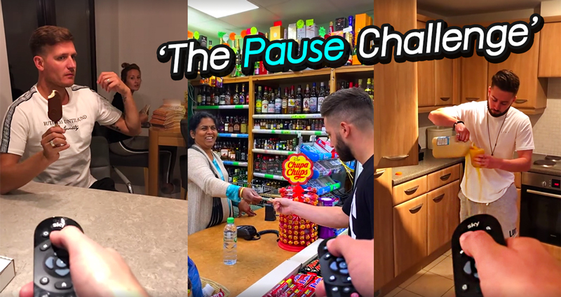 เทรนด์ใหม่ ‘The Pause Challenge’ รีโมทสั่งหยุดสุดฮา แต่ว่ากลับโดนชาวเน็ตด่าซะเละ!!