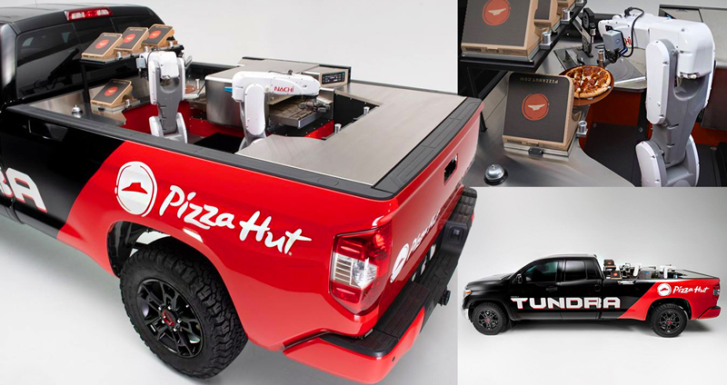 Toyota x Pizza Hut ปล่อยรถกระบะผลิตพิซซ่า ยานพาหนะที่จะพลิกโฉมหน้าวงการอาหาร!!