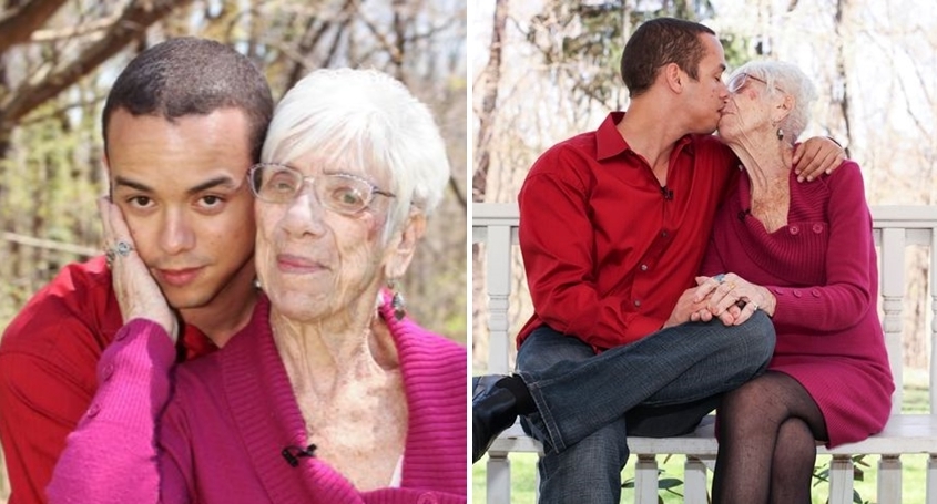 อายุเป็นเพียงแค่ตัวเลข… หนุ่มวัย 31 ปี กับการใช้ชีวิตคู่ ครองรักกับคุณยายวัย 91 ปี!!