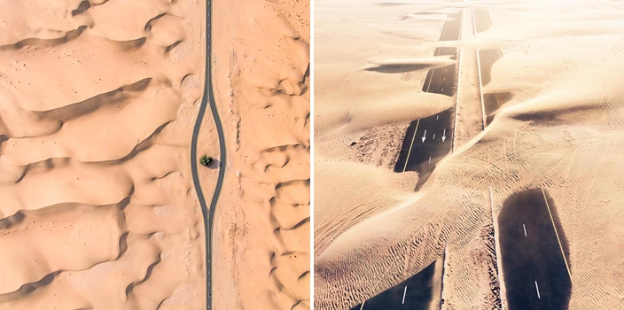 ภาพถ่ายแสนงดงามของ ‘ถนน’ ใน สหรัฐอาหรับเอมิเรตส์ ‘มหานครแห่งทะเลทราย’