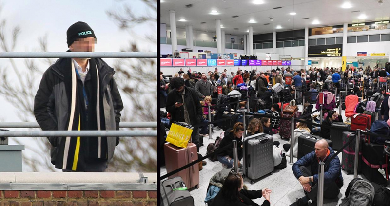 พบโดรนบินป่วนสนามบินที่อังกฤษ ต้องยกเลิกเที่ยวบินกว่า 800 เที่ยว ผู้โดยสารนับแสนเดือดร้อน