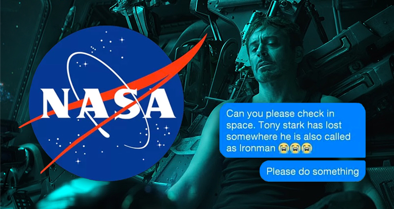 Avengers 4 ปล่อยตัวอย่างปุ๊บ NASA งานเข้าปั๊บ คนแห่ส่งข้อความบอกให้ไปช่วย Tony ที