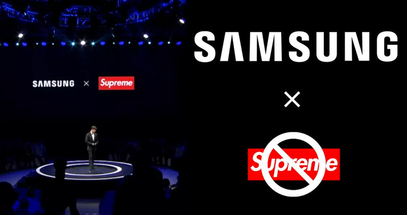 Samsung ประกาศทำสินค้าร่วมกับ Supreme แต่แท้จริงแล้ว… เป็น Supreme ปลอม!?