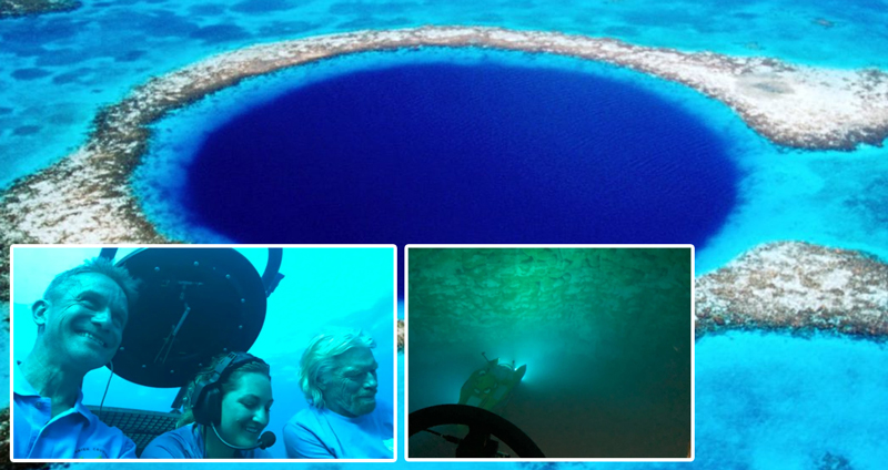 เจ้าของ “Virgin Group” สะเทือนใจ สำรวจหลุมลึกใต้ทะเล Great Blue Hole แล้วพบ “ขยะพลาสติก”