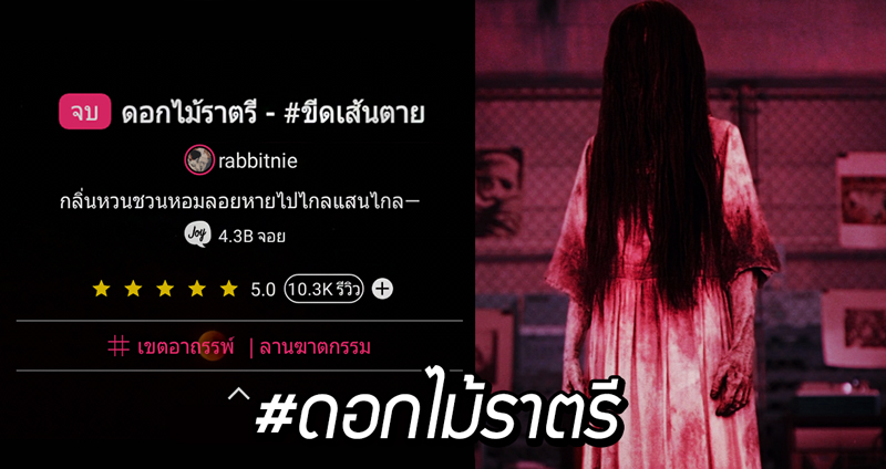 โลกออนไลน์รีวิว #ดอกไม้ราตรี นิยายสุดหลอนจากแอป จอยลดา หลอนจัด ปั่นทั้งคนทั้งผี