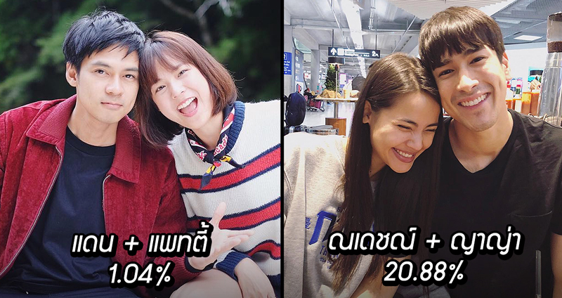 ผลโหวต 10 คู่รักดาราไทยที่แฟนคลับอยากให้แต่งงานกันมากสุดประจำปี 2019