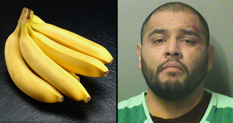 ช็อควงการอาชญากรรม หนุ่มใช้ ‘กล้วย’ ปาใส่พนักงานร้านสะดวกซื้อ เสียหายร่วมกว่า 30,000 บาท