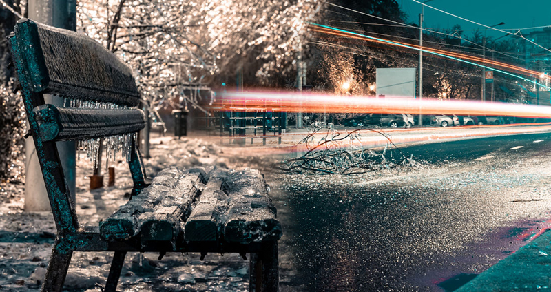 ช่างภาพโรมาเนีย เผยสภาพของนครบูคาเรสต์ ในคืน ‘ฝนน้ำแข็ง’ ปกคลุมทั่วทั้งเมือง