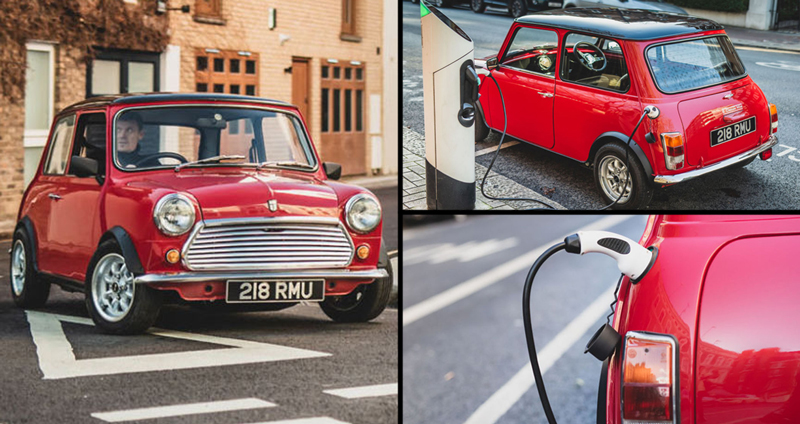 Swind E Classic Mini รถคลาสสิก Mini ในเวอร์ชันไฟฟ้า ตัวถังปี 1960 เพิ่มเติมคือมีปลั๊ก