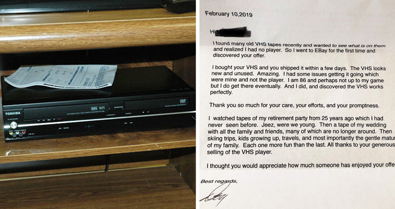 ลูกค้าวัย 86 เขียนจดหมายสุดซึ้งให้ ‘คนขายเครื่องเล่นวิดีโอ’ ที่ทำให้ได้เห็นอดีตอันงดงามอีกครั้ง!!