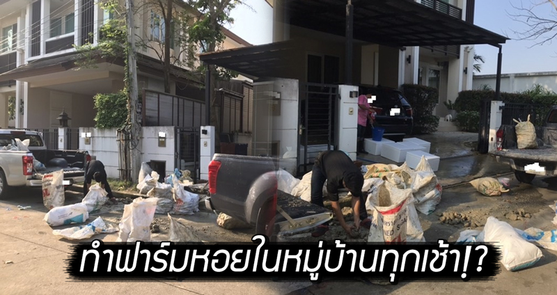 รวบประเด็น “เพื่อนบ้านทำฟาร์มหอย” เทกลางถนนหมู่บ้านทุกเช้า เตือนไม่ฟัง-ทนมา 6 ปี