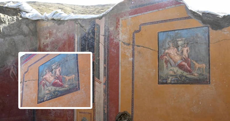 พบภาพวาดฝาผนังของ “นาร์ซิสซัส” ชายหนุ่มผู้หลงรักตัวเอง ในบ้านโบราณที่เมืองปอมเปอี