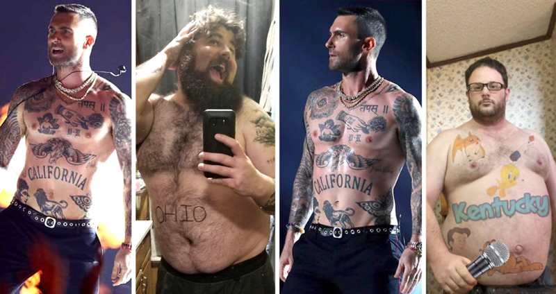 Adam Levine เจอหนุ่มอเมริกันร่วมถ่ายภาพล้อเลียน แน่จริงมาให้หมดทั้ง 50 รัฐเลยสิ