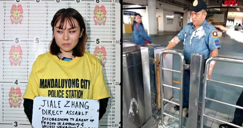 นักศึกษาจีนปา ‘เต้าฮวย’ ใส่เจ้าหน้าที่รถไฟฟิลิปปินส์ อาจโดนโทษถึง ‘เนรเทศ’ ออกจากประเทศ!!