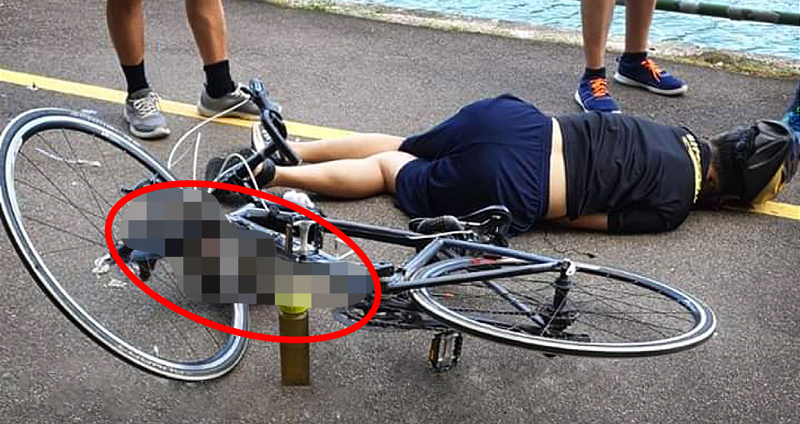 อุบัติเหตุ “น้องตัวเงินตัวทอง” เดินข้ามถนนไม่ดูทาง ชนเข้ากับจักรยาน จนร่างเข้าไปซุกอยู่ในล้อ
