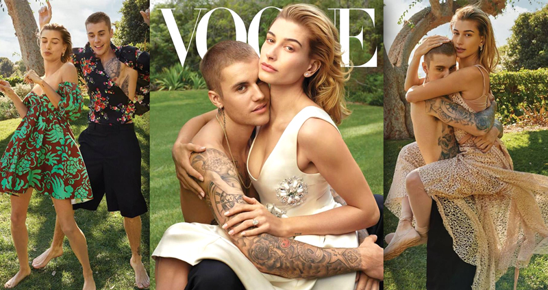 จัสติน & เฮลีย์ ถ่ายแบบคู่ครั้งแรกบนปกนิตยสาร Vogue ฉบับเดือนมีนาคม