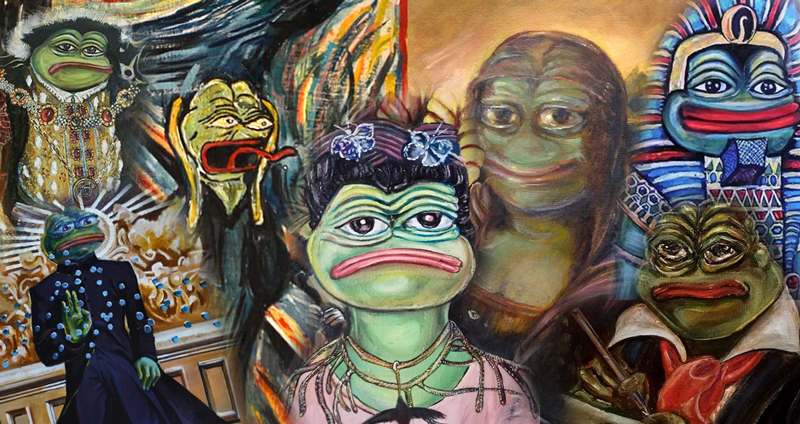 สาวรัสเซียจับเจ้ากบเขียว Pepe The Frog มาวาดเป็นภาพล้อเลียนภาพวาดดัง อย่างล้ำอ่ะ!!