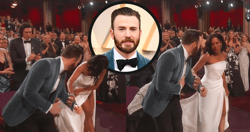 ชาวเน็ตชื่นชมความสุภาพบุรุษของ Chris Evans หลังช่วยประคอง Regina King ขึ้นเวที