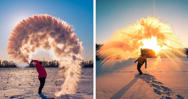 Polar Vortex เป็นเหตุ ผู้คนแห่ออกมาสาดน้ำร้อนในอากาศหนาว เข้าโรงพยาบาลเพียบ!!