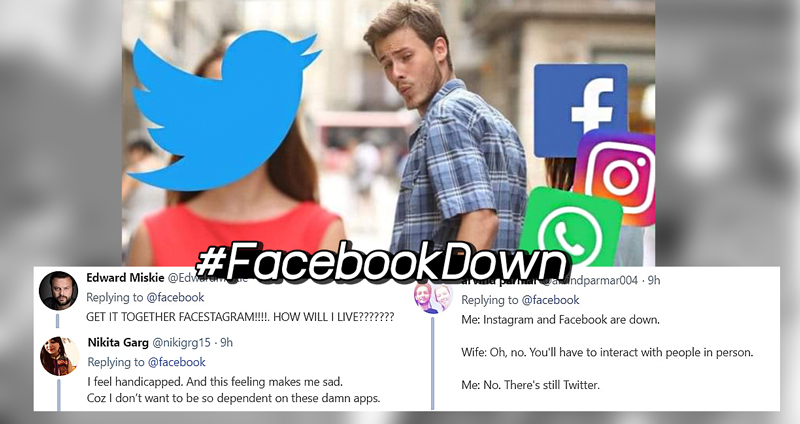 จากเหตุ #FacebookDown ล่มยาว ย้ายมาแจ้งหน้าทวิตเตอร์ ชาวเน็ตเดือดร้อนพร้อมแซวกันยับ