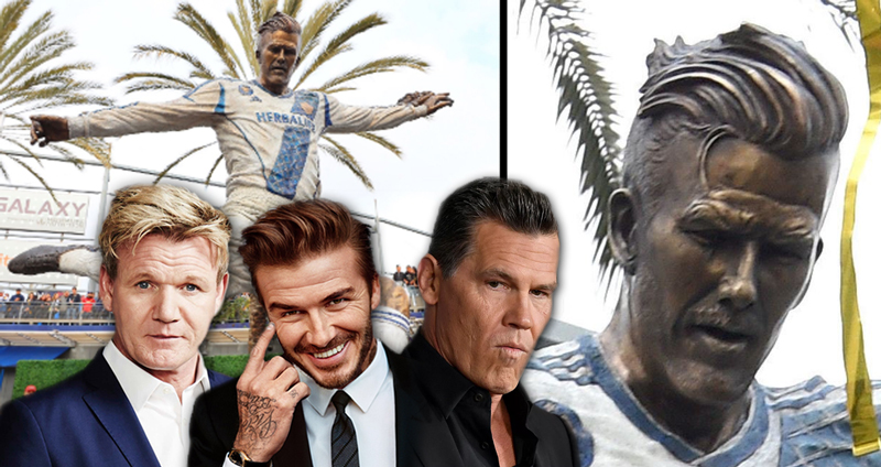LA Galaxy เปิดตัวรูปปั้น David Beckham หน้าสนามเหย้า แต่ชาวเน็ตบอกดูยังไงก็ไม่เหมือน
